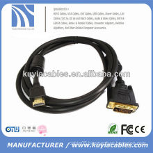 HOT SALE DVI TO HDMI CABLE WITH AUDIO ADAPTER 1.5M